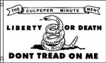 Don't Tread On Me Culpeper Minutemen 1775 Polyester 5'x3' Flag