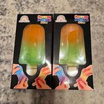 PLAYBLISS Squeeze Popsicle Maltose Tactile Squeeze Toy Orange/Green