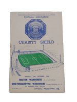 1958 Charity Shield Programme - Bolton Wanderers v Wolves - Vintage Football