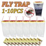 1~3X Red Top Fly Trap Bag Catcher 20,000 Flies Insects Pest Control Killer Bait