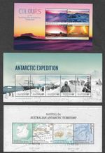 Australian Antarctic Territory  fine used cto three min sheets Thematics