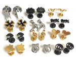 PAIR Mens Stainless Steel Stud Earrings Screw Back Womens Girls Boys Studs Gift