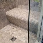 Tile on Shower Tray Bench Seat Chair Wet Room Bathroom Waterproof Tileable