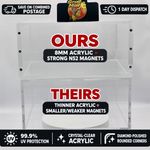 Pokemon Elite Trainer Box ETB Acrylic 8mm Magnetic Display Case UV Protector UK