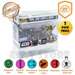 ATV Protector / Case for 3 Pack Small Funko Pops UV 0.5MM Thickness