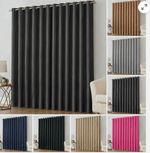Thick Thermal Blackout Curtains Ready Made Eyelet Ring Top Pair Panel +Tie Backs