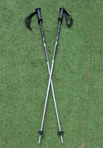 ERBO Austrian Alpine Ski Poles Power Team Made In Europe Silver and Black 120cm