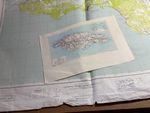 1958 Maps Jamaica 1 complete island small & 1 part Is large map Savanna La Mar