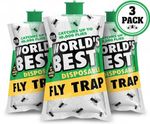 FLY BAG TRAP Fly Catcher - Fly Trap Indoor Outdoor - Flies Catchers 3 pack