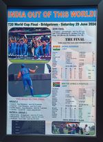 India Twenty20 (T20) Cricket World Cup winners 2024 - souvenir print