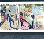 Chicago Whiskey 1907 Bollards Bourbon Advertising Comic PostCard Before & After