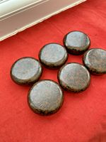 6 Vintage Bakelite Furniture Foot Rest Brown Caster Cup Floor/carpet Protector