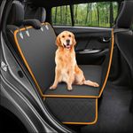 Dog Car Seat Cover Full Protector Extra Side Flaps Seat Belt Openings Washable