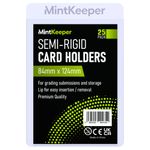 25 Semi Rigid Card Holders Card Sleeves - Recommended Size - Pokemon PSA Grading