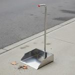 Stainless Steel Dustpan Easy to Storage Metal Sweep Pan Wide Mouth for Cleaners
