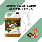 Lanolin Rustproofing Underbody care kit 2.5L Chassis Guard Oil Firm Dry, Express