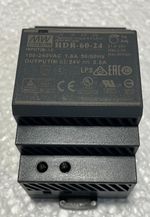 Meanwell Din Rail Power Supply HDR-60-24 100-240VAC 24V 2.5A DC out