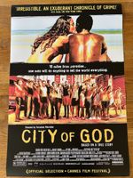 Poster City of God  430mm x 640mm (bit bigger than A2)