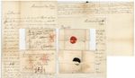 1792 + 1794 LETTERS RICHMOND to THOS.ADAMS ALNWICK FREE SIGNED ONSLOW +ISLEWORTH