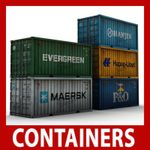 Z Gauge Shipping Container Model Card Kits 1:220 x 12 Mixed 20ft /40ft /45ft 