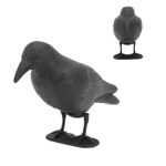 Crow Decoy PE Practice Bow Decoy With Hook For Halloween