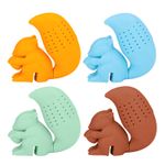 Food Grade Silicone Squirrel Shape Tea Strainer Cute Squirrel Shaped Tea Infuser