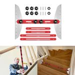 A Set Stair Tread Template Tool Length Adjustable 11in-60in Measuring Jig Gauge