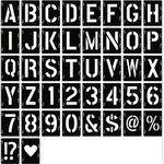 2/3/4/5inch Letter Stencils Alphabet Numbers Templates DIY craft