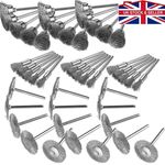 Wire Cup Mix Brush Set Stainless Steel 45pcs For Dremel Rotary Tool Accessories