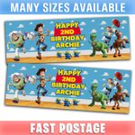 Toy Story D1 Personalised Banner Party Paper Birthday Game Boys Girls Movie Buzz