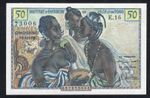 French West Africa / Togo 50 Francs 1956 P-45 XF/d15