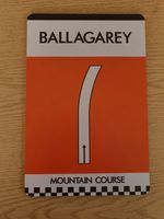 Isle of Man TT Souvenir Wall Sign / Plaque - Ballagarey Marker design