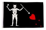 Blackbeard PIRATE (Edward Teach) Flag (5ft x 3ft)