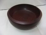 Vintage Brazilian Purple Heart Wooden Bowl Height 7 x 20 cm