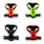 Premium Dog Harness No Pull With Sturdy Handle 2 Lead Attachments by Poo-ches®