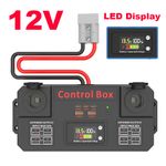 12V Power Distribution Box w/ USB Type-C Ports Cigeratte Sockets for Car Boat RV