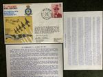 RAF Cover - No.111 Squadron - Signed AVM Peter Latham AFC - Black Arrows Leader
