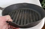Vintage Wagner 1891 Cast Iron Bean Griddle Pan Seasoned Made In USA VGC