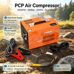 Electric Pcp Air Compressor 4500Psi/300Bar Built-in Converter Air Pump 12V