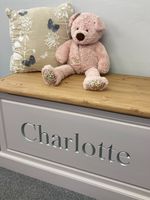 Children's Handmade & Personalised Framed Toy Box With Soft Closing Lid