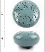 Steel Tongue Drum 6inch 8 Notes Tongue Drum for Kids Preschool Activities Drum