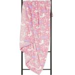 Fleece Horse Blanket Super Soft Kids Horses Pink Warm & Cuddly 100x150cm