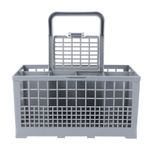 Portable Dish Storage Rack with Holder Reusable Light Grey