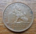 Belgium 1905 2 Centimes Coin (W.2)