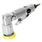 50mm Mini Air Sander Random Orbit Variable Speed 90° Head Silverline 672976
