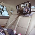 LARGE ADJUSTABLE WIDE VIEW REAR/BABY/CHILD SEAT CAR SAFETY MIRROR HEADREST MOUNT
