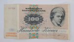 1997 Danmarks Nationalbank Denmark - 100 Kroner DKK Banknote Serial No. F 7971 K