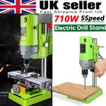 710w Rotary Pillar Drill 5 Speed Heavy Duty Bench Press Drilling Table Stand