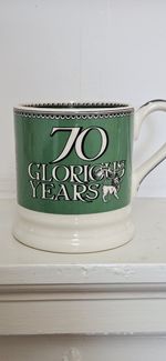 Emma Bridgewater Platinum Jubilee 70 Glorious Years NEW  1/2 pint mug NO BOX