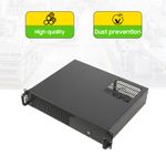 2U Rack Server Case Locking Storage Drawer Data Cabinet Supports 3.5 HDD 2.5 SSD